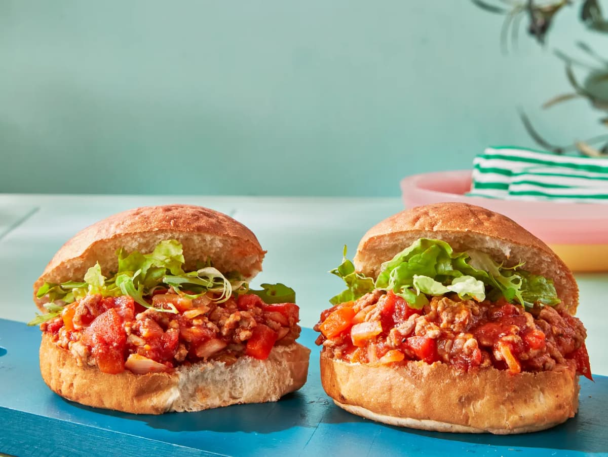 Sloppy joe broodje met gehaktsaus