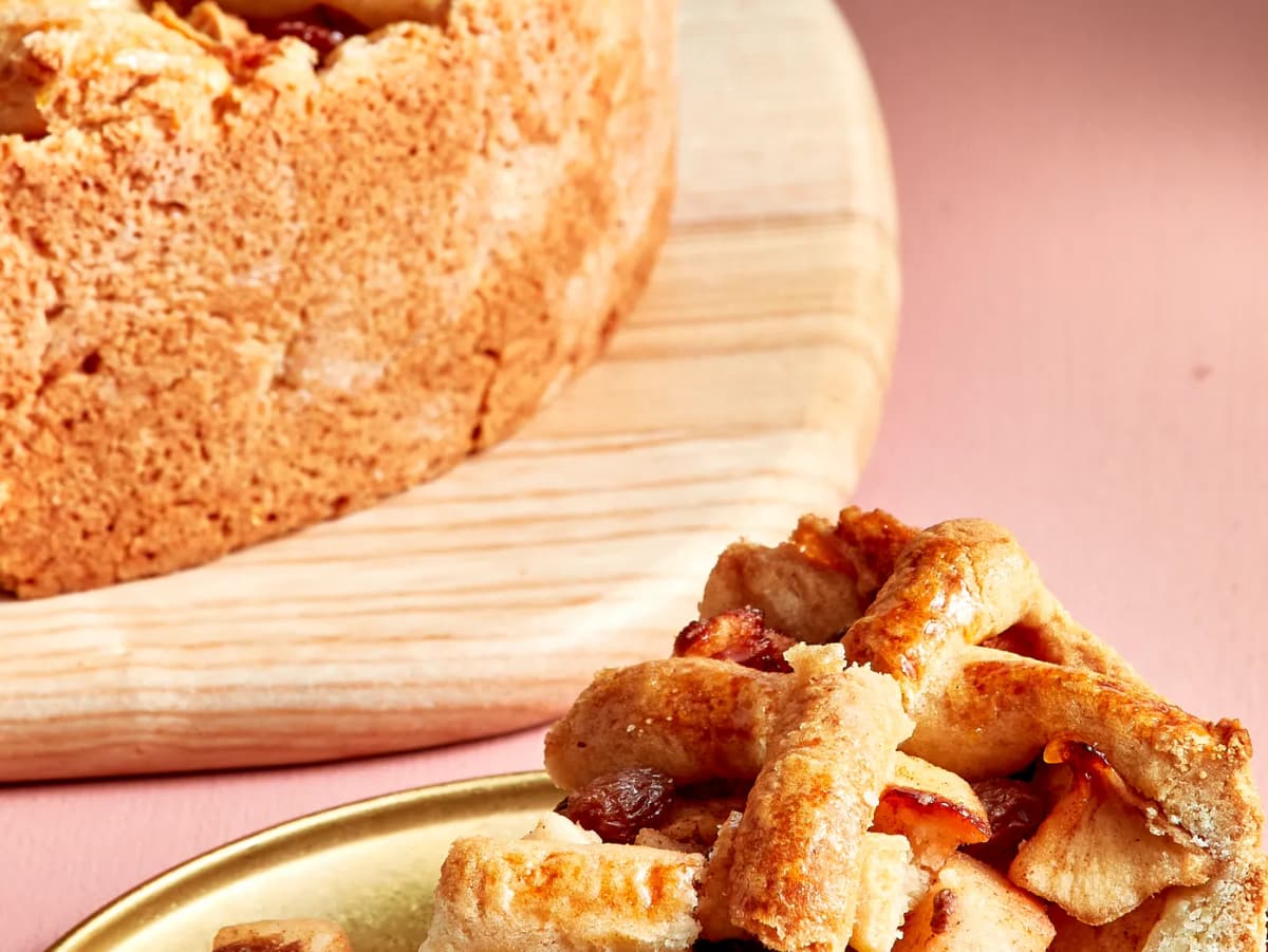 Appeltaart met abrikozenjam