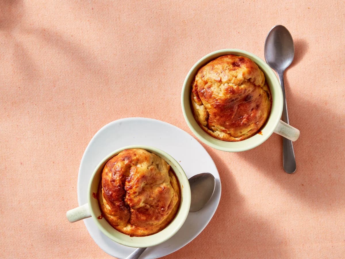 Bananen-mug cake uit de airfryer