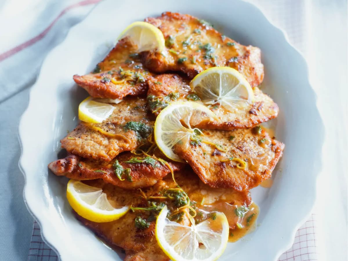 Italiaanse schnitzel (scaloppine al limone)