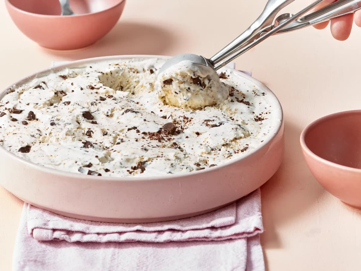 Kokosijs met pure chocolade