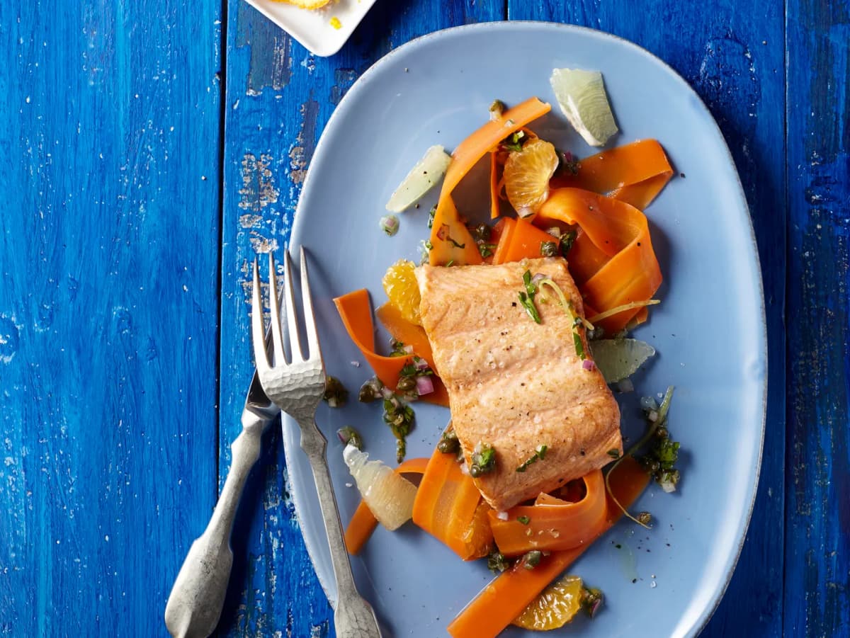 Zalmfilet met peterselietapenade