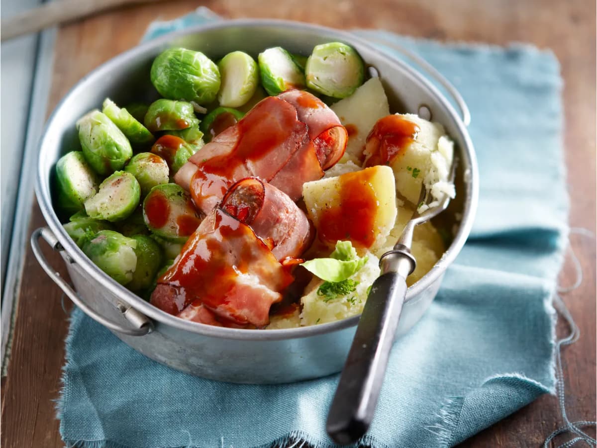 Katenvinken met puntpaprika en rode peper