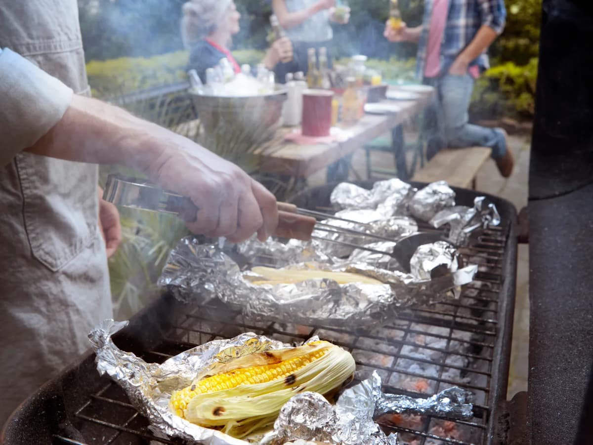 Baked potato met roomsalsa