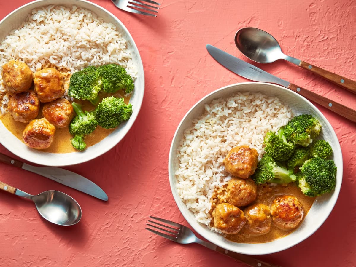 Butter chicken gehaktballetjes
