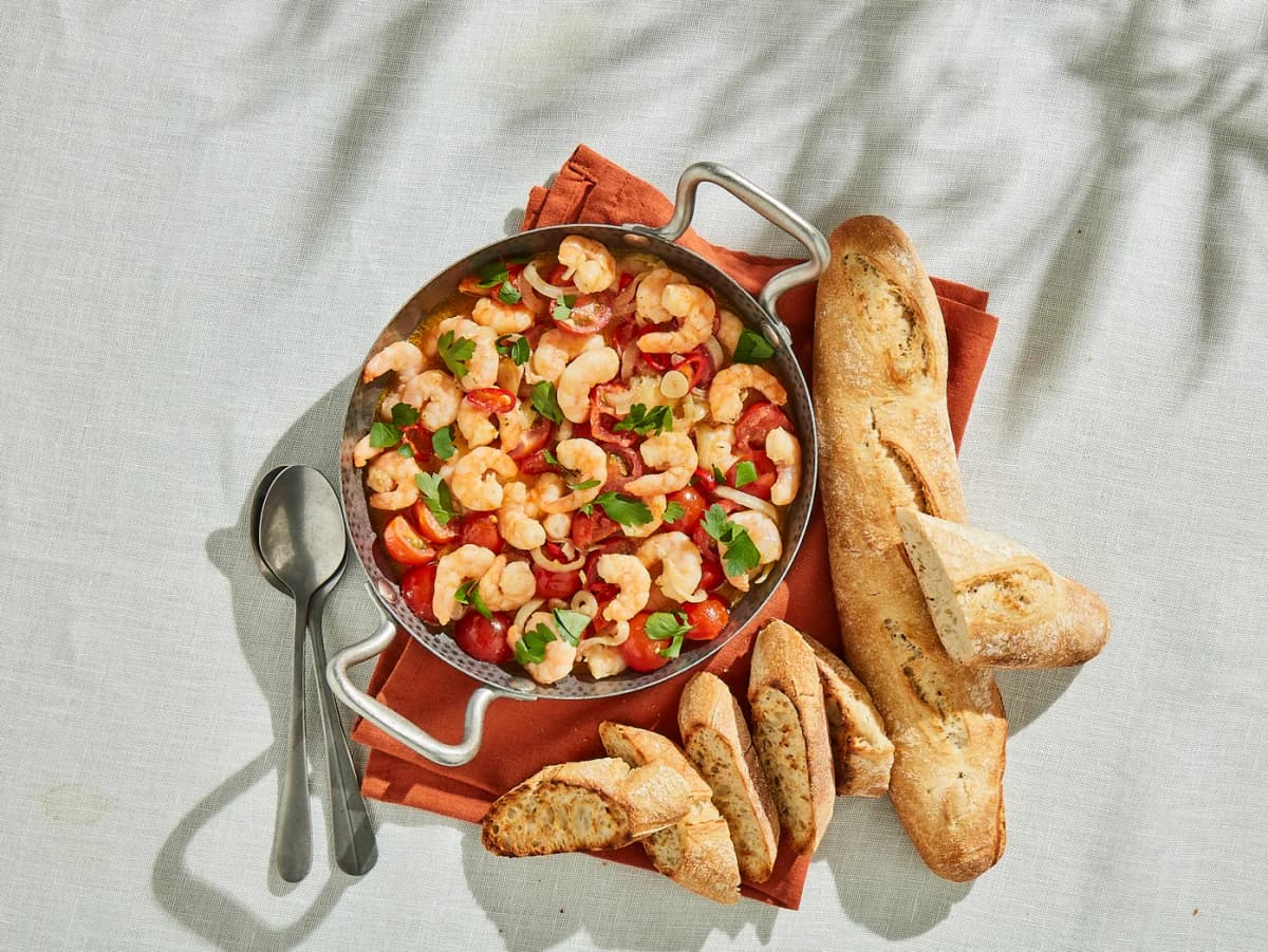 Gamba’s pil-pil met knoflook