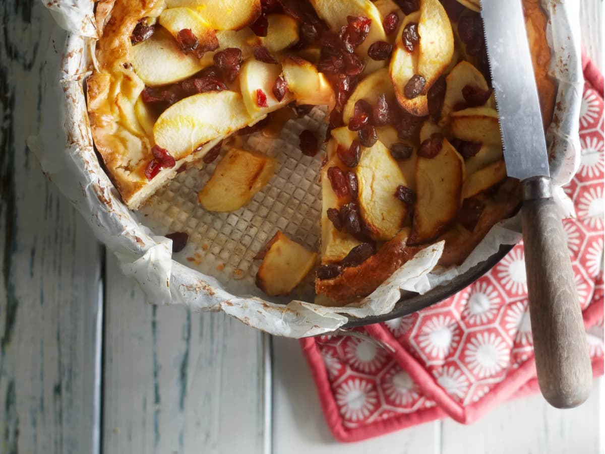 Appeltaart met cranberry's