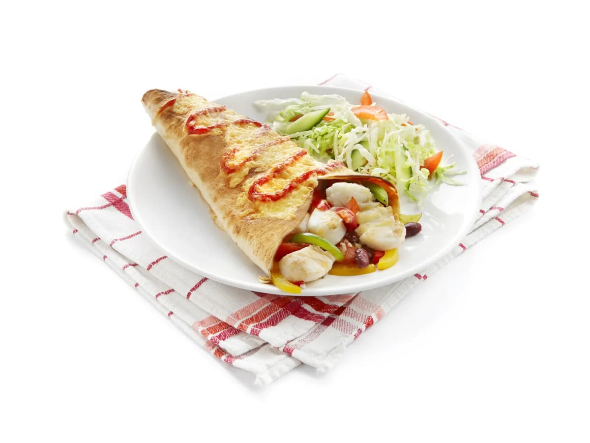 Tortilla’s met kabeljauw en paprika